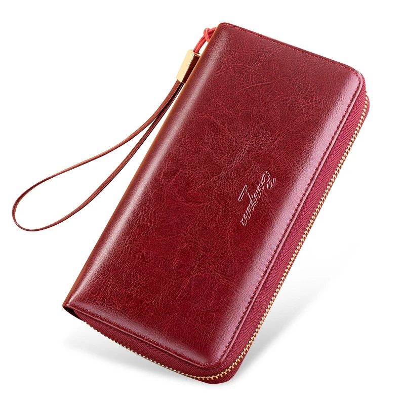 Women's wallet lady long 2022 new leather large-capacity zipper clutch mobile phone luxury wallet Coin purses money clip