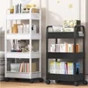 Mobile Storage Rack Kitchen Organizers Trolley Gap Rolling Toys Cart Living Room Snacks Shelf With Wheels Muti-Tier Bookshelf 1
