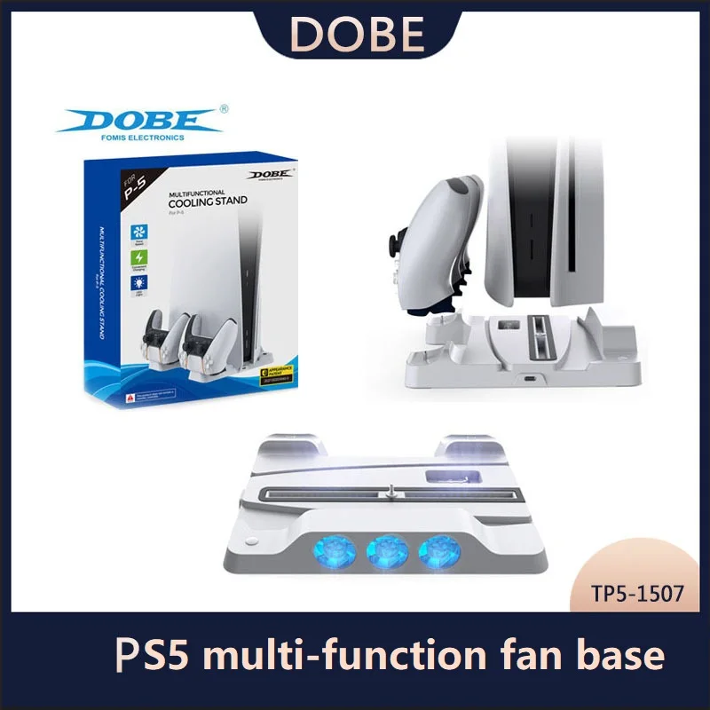 Per Ps5 Host Base Ventola Di Raffreddamento Multifunzione Con Blu-Ray Per Maniglia Di Gioco Ps5 Culla Di Ricarica Tp5-1507