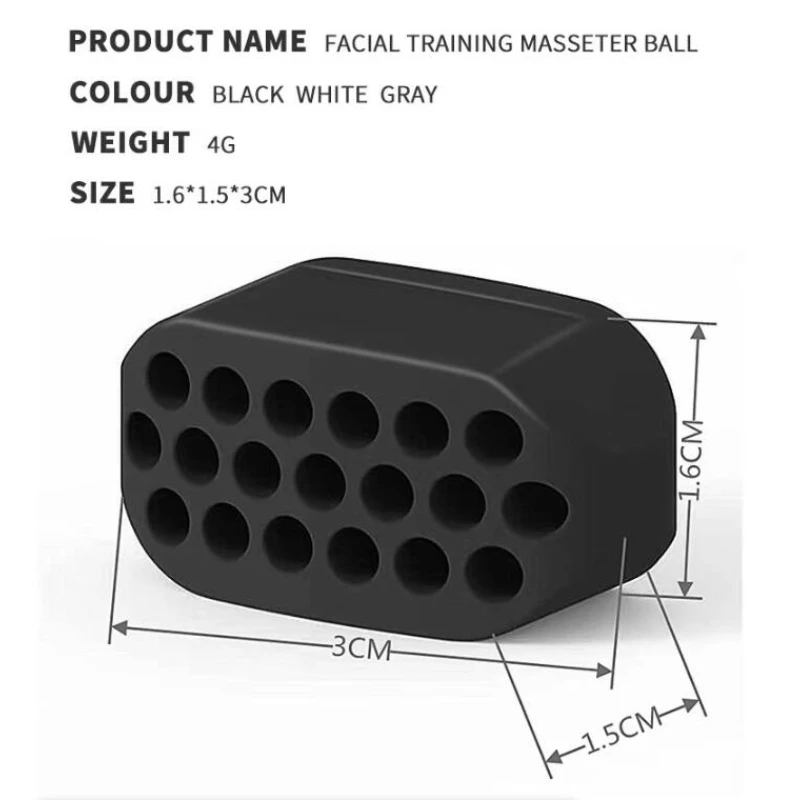 Jawline Exercise Tool Jawline Training Thin Face Exerciser Ball Facial Muscle Activate Exercise Mouth Masseter Jaw Chin Slimming Mandibular Lift Tool