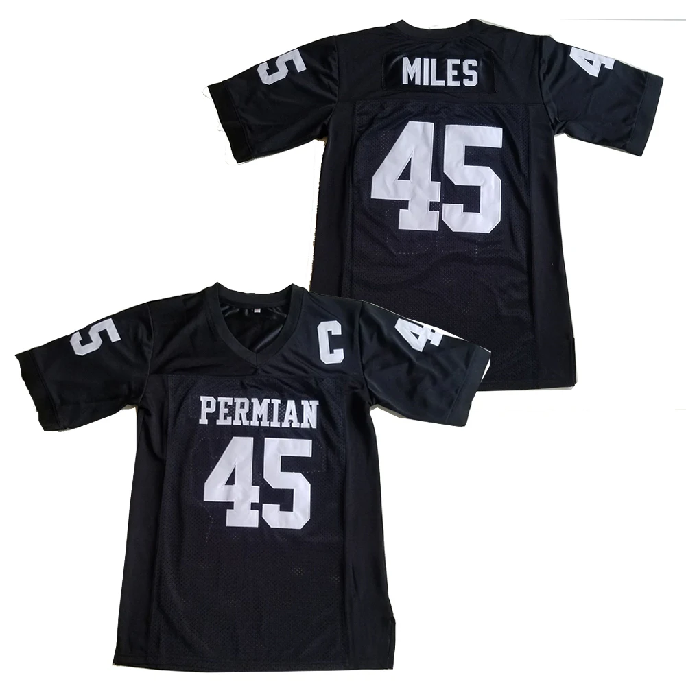 

PERMIAN 45 MILES American football Sport jersey Shirt Embroidery sewing Outdoor sportswear Hip hop loose clothes