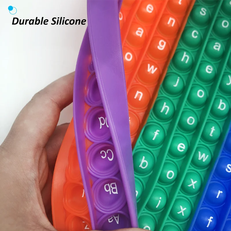 Children CVC Word Spelling Game Silicone Fidget Table Game Language Toys English Early Learning Educational Montessori Kid Toys 4