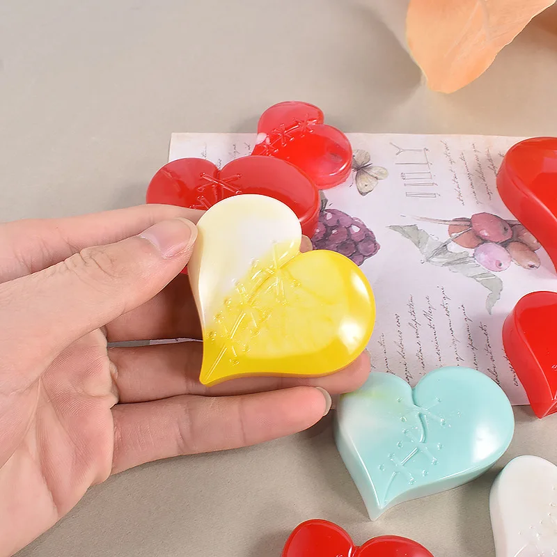 Split Heart Resin Casting Silicone Mold Keychain Love Pendant Jewelry Epoxy  DIY