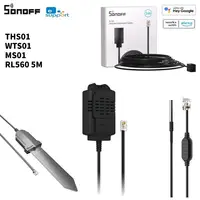 SONOFF H Elite/Origin Sensor THS01 WTS01 MS01 5M Extension Cable RL560 Soil Moisture Humidity Temperature Detecor Monitor EPS32 1