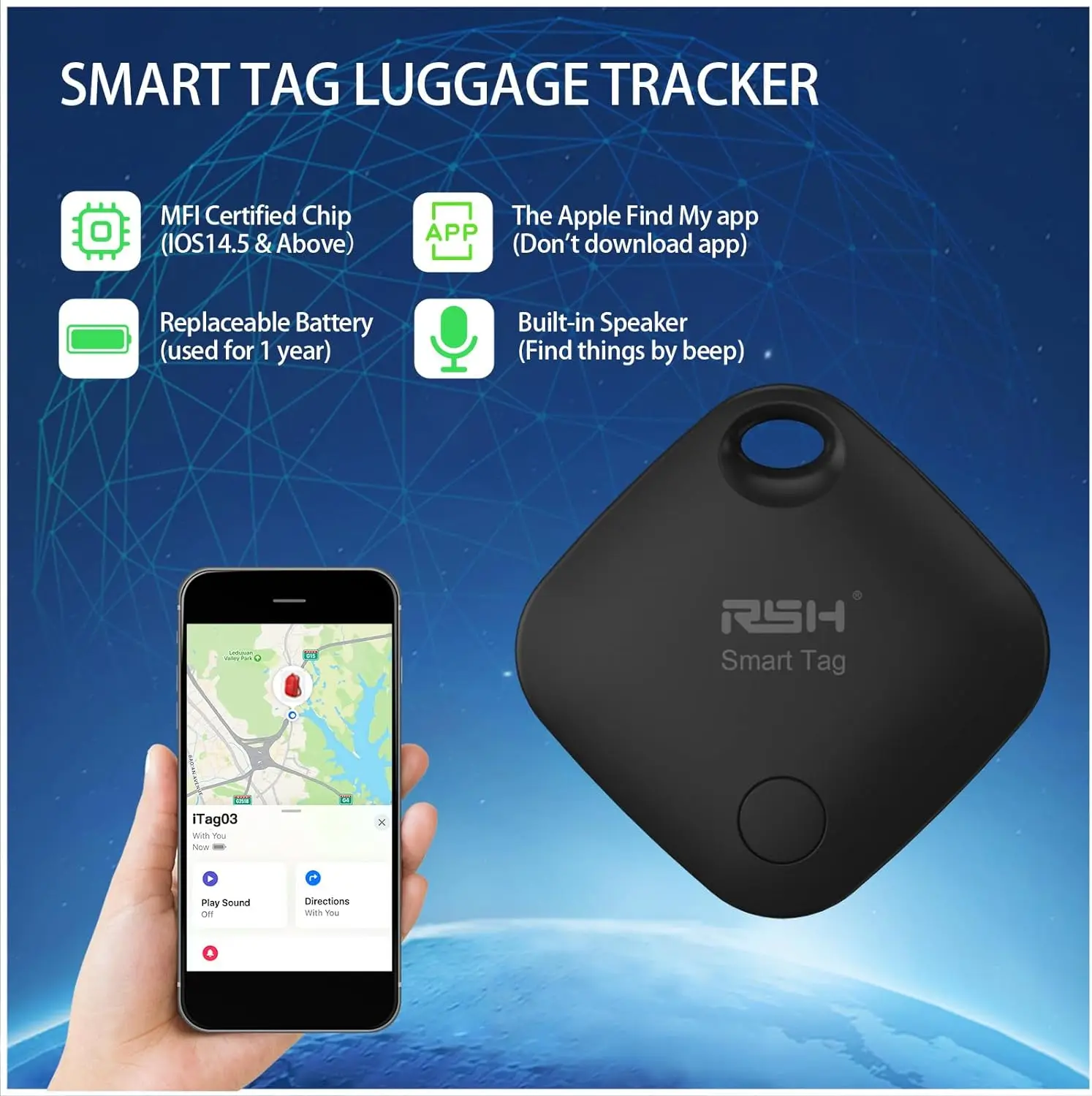 2pcs /4pcs Smart Tag Suit Work with Apple Find My App Key Finder For Iphones Luggage Tracker with Silicone Protect Shell