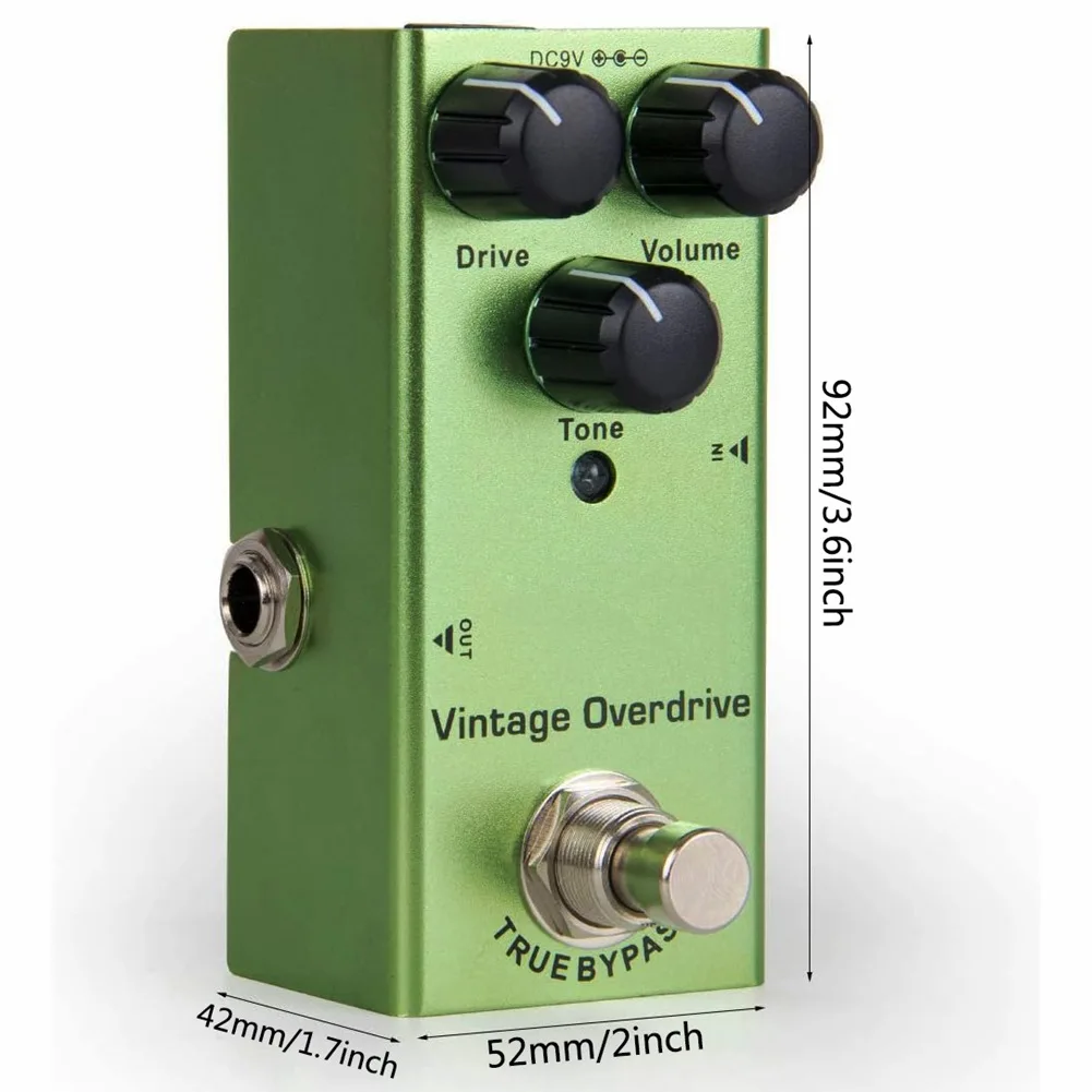 Miwayer Electric Guitar Effects Pedal Vintage Overdrive/Distortion Crunch/Distortion/US Dream/Classic Chorus/Vintage Phase guitar effect pedal