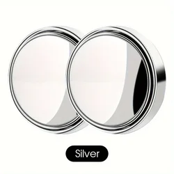 Compact 360 - Degree Rotating High - Definition Glass Rearview Mirror for Enhanced Reversing Visibility (Silvery)