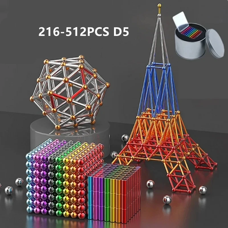 Magnetische-Konstruktion-Set-Designer-Perlen-Balling-Geb-ude ...