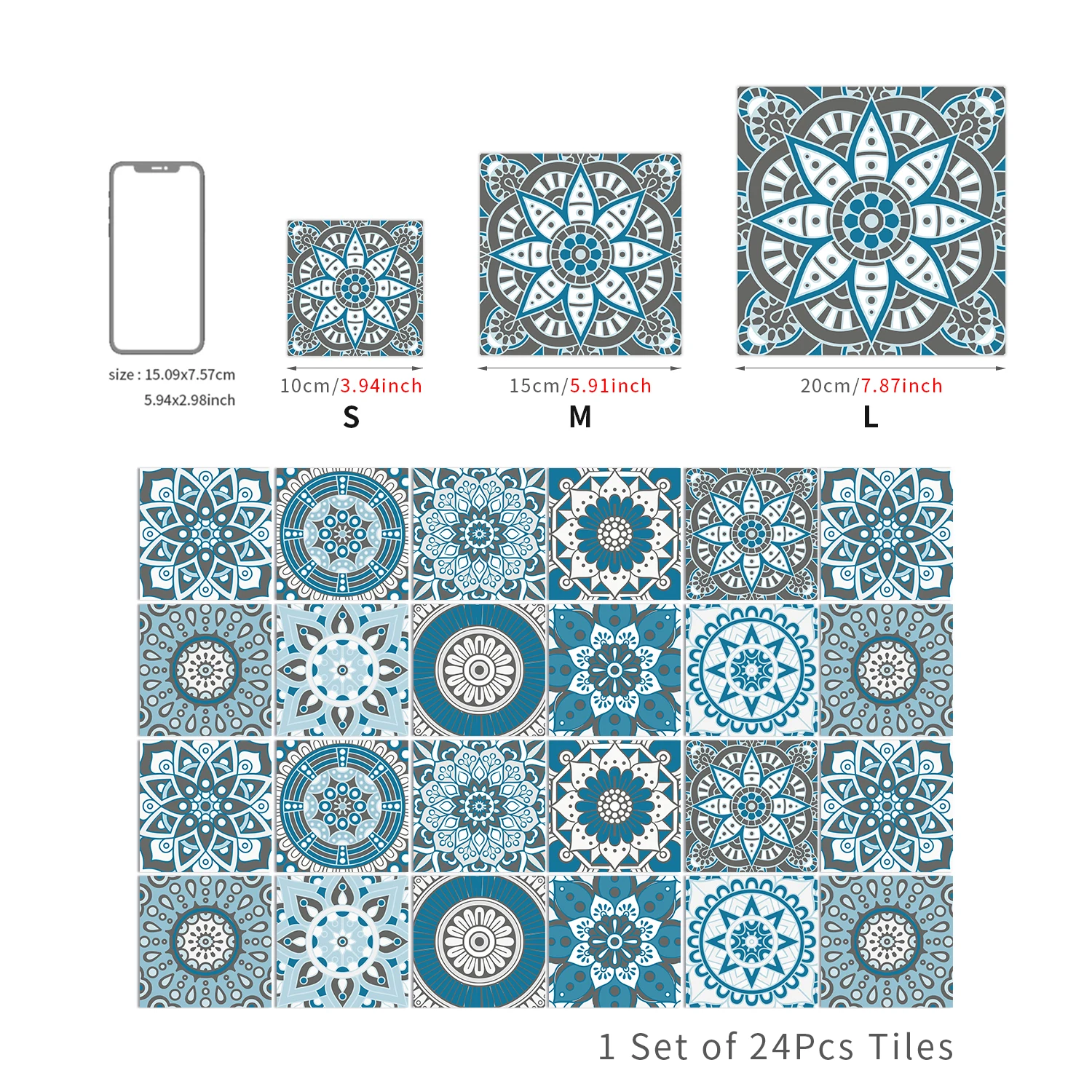 Description Picture 3 of item24PCS Waterproof Wall Stickers Self-Adhesive stair stickers Wallpaper,Peel And Stick Tiles Kitchen Bathroom And Home Decoration