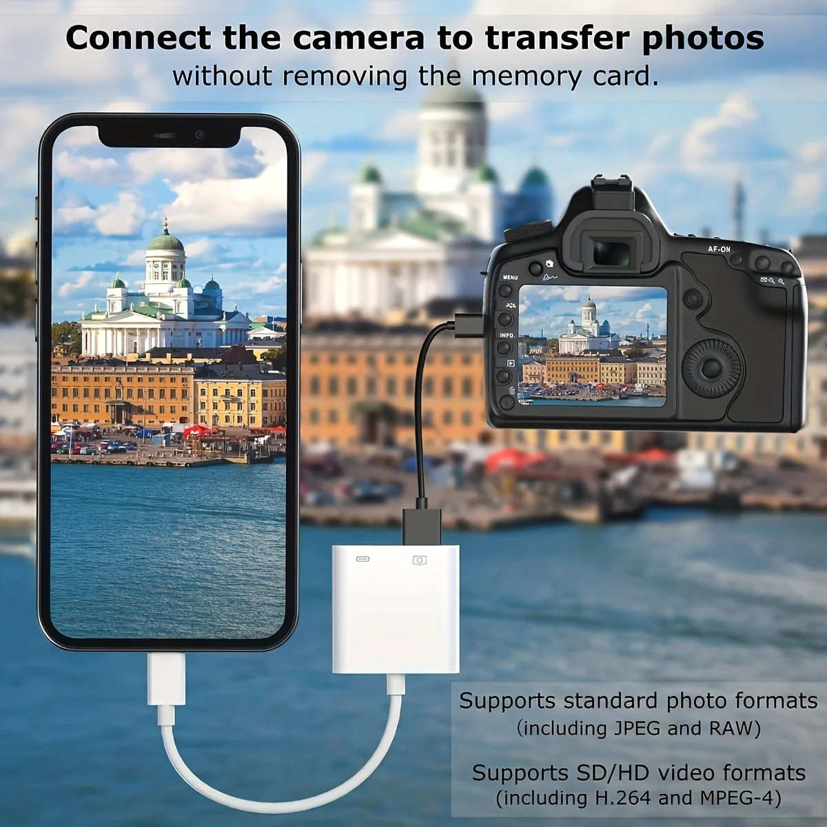 Versatile 2-in-1 Type-C Lightning OTG Adapter and USB 3.0 Converter