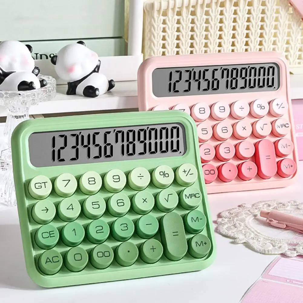 Description Picture 4 of itemFlexible Keyboard Calculator 12-digit Calculator with Silent Mechanical Switch Big Buttons Gradient