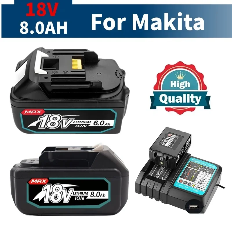 

BL1860 Rechargeable Battery for Makita 18V Replacement 6.0ah BL1840 BL1850 Lithium Ion for Makita 18v with BMS