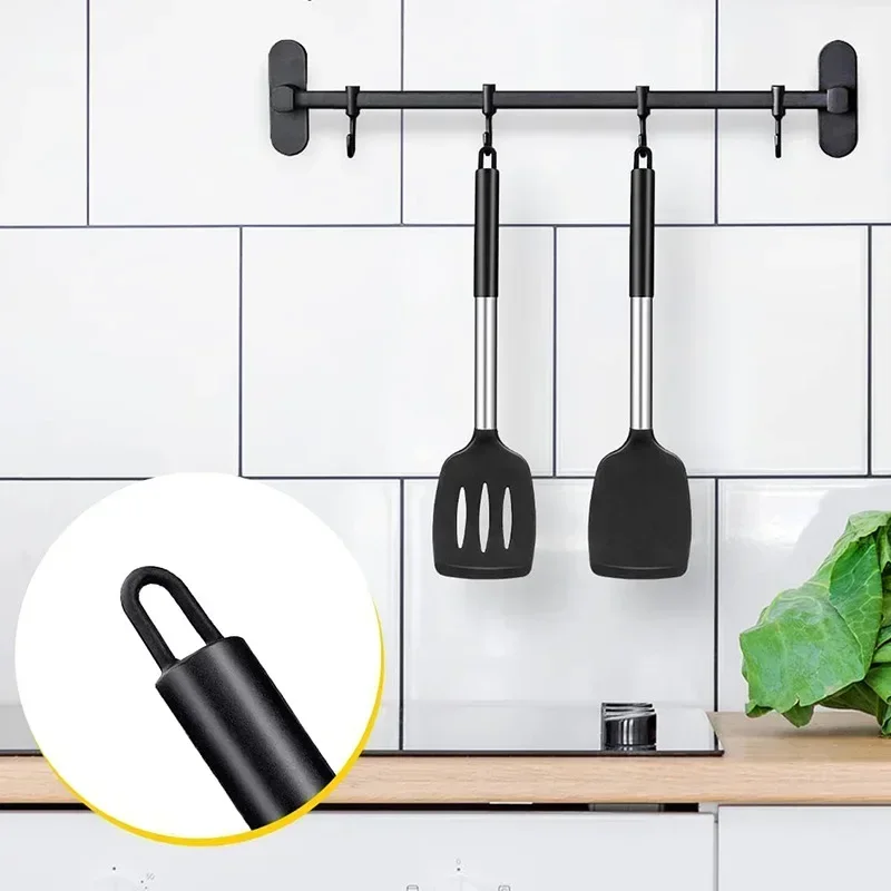 2 Pcs Silicone Cooking Shovel Kitchen Cooking Utensils Fried Egg Spatula Leakage Shovel Non-stick Cookware Kitchen Good Helper