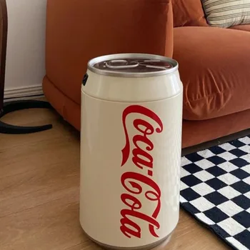 Cubo de basura de Cola creativo, contenedores de basura inteligentes automáticos, recolector de basura para sala de estar, baño, limpieza del hogar 1