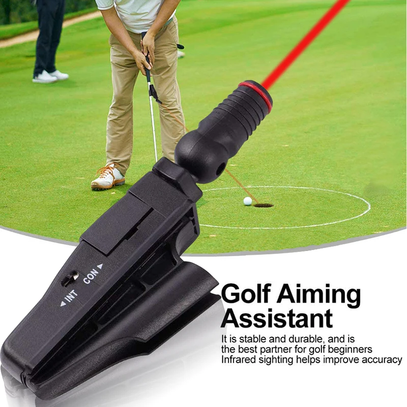 Description Picture 2 of item1pc black Golf Putter Laser Sight for golfer Training Practice Aid Aim Line Corrector Putting Laser Line Aid Golf Accessorie new