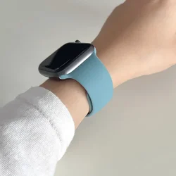 Silicone Sport Band for Apple Watch - Versatile and Durable Strap Accessory (Cactus 62)