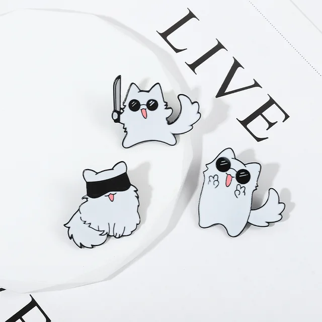 Spell Cartoon Brooch Gojo Satoru Kitten Bag Accessories Metal Badge  Wholesale Cute Pins Anime Lapel Pins and Badges Backpack Pin - AliExpress