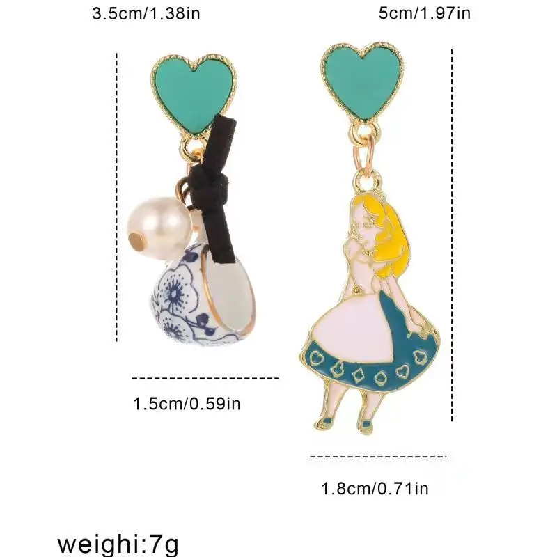 Cute Girls Enamel Earrings