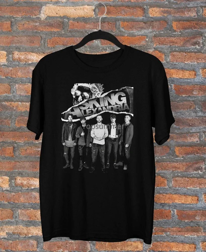 

Asking Alexandria Band Poster Men T-Shirt Black Cotton All Sizes S-5Xl Yy570