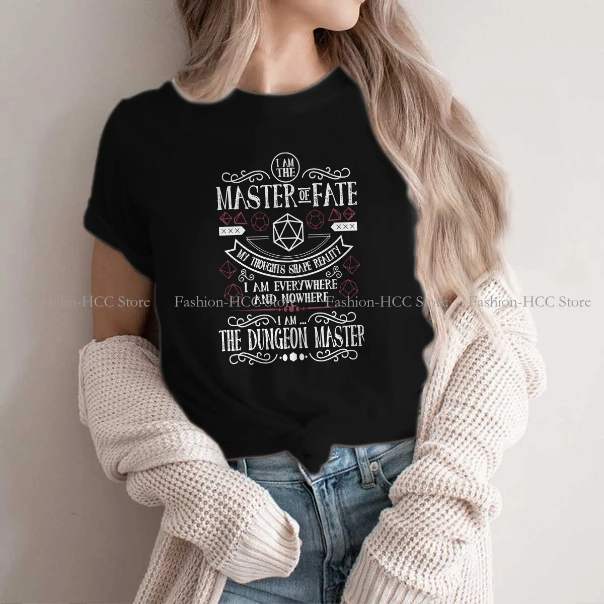 

Dungeon Master Special Polyester TShirt DND Top Quality Hip Hop T Shirt Stuff
