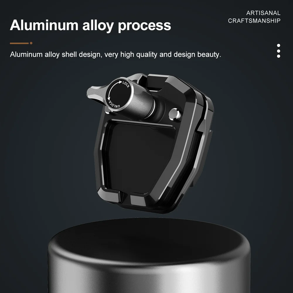 Motorcycle Windshield Clip Mount Aluminum Alloy Holder for GoPro Hero 13 12 11 10 9 AKASO Insta360 SJCAM DJI Osmo Action Camera