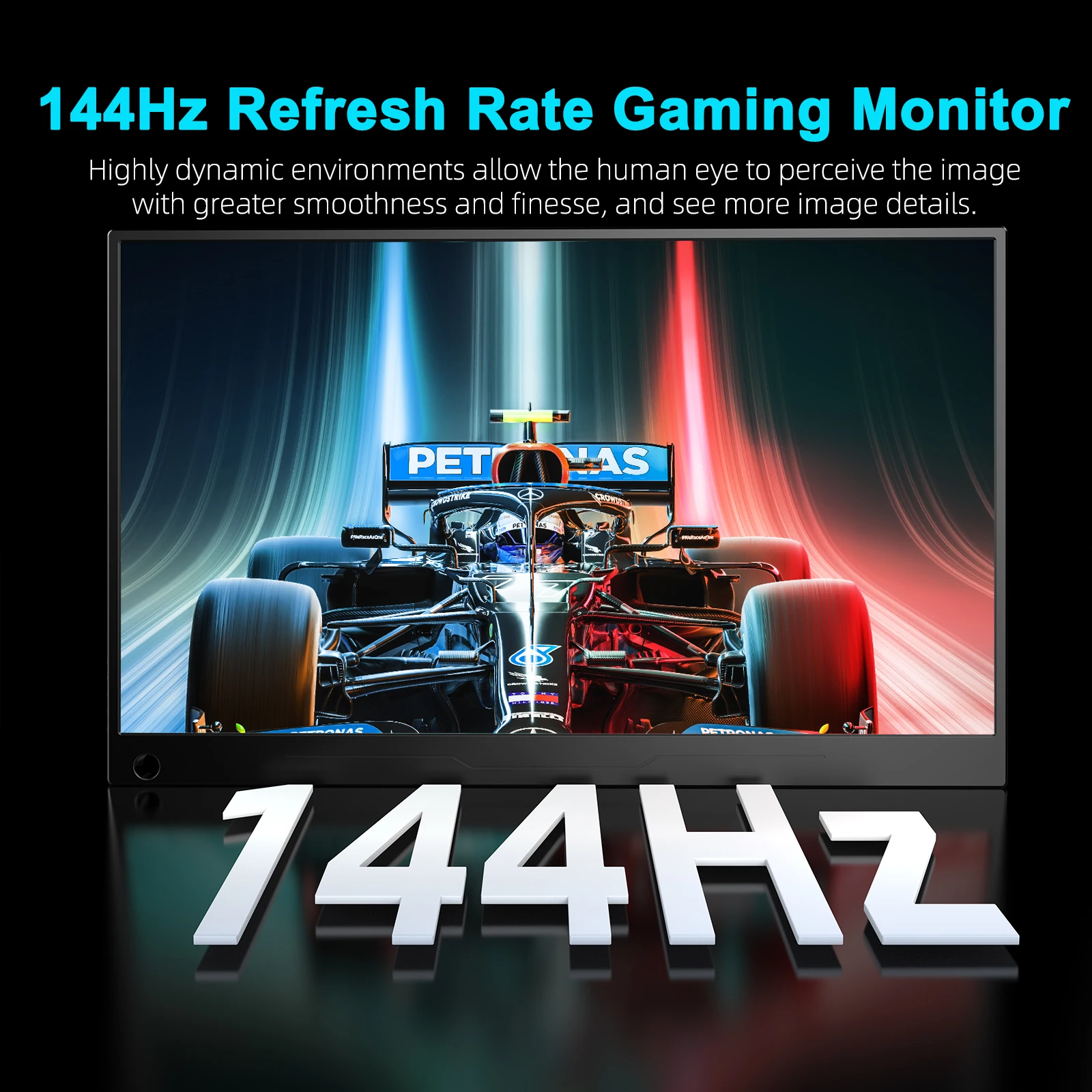 UPERFECT UGame J7 2K 144Hz ޴    17.3 ġ 2560x1440P IPS ũ Ʈ ȭ  ܼ  ũ PS4/5 ġ HDR ÷(VESA Ŀ 