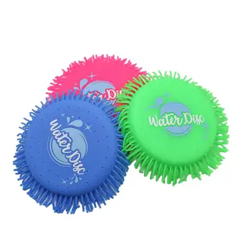 Disc Launching Toy TPR Sponge Flying Disc Soft Edge Water-Absorbent Flying Disc For Backyard Parent-Child Interaction Water Toy 5