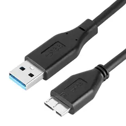 High - Speed USB A to Micro B Data Sync Cable (40 cm black)