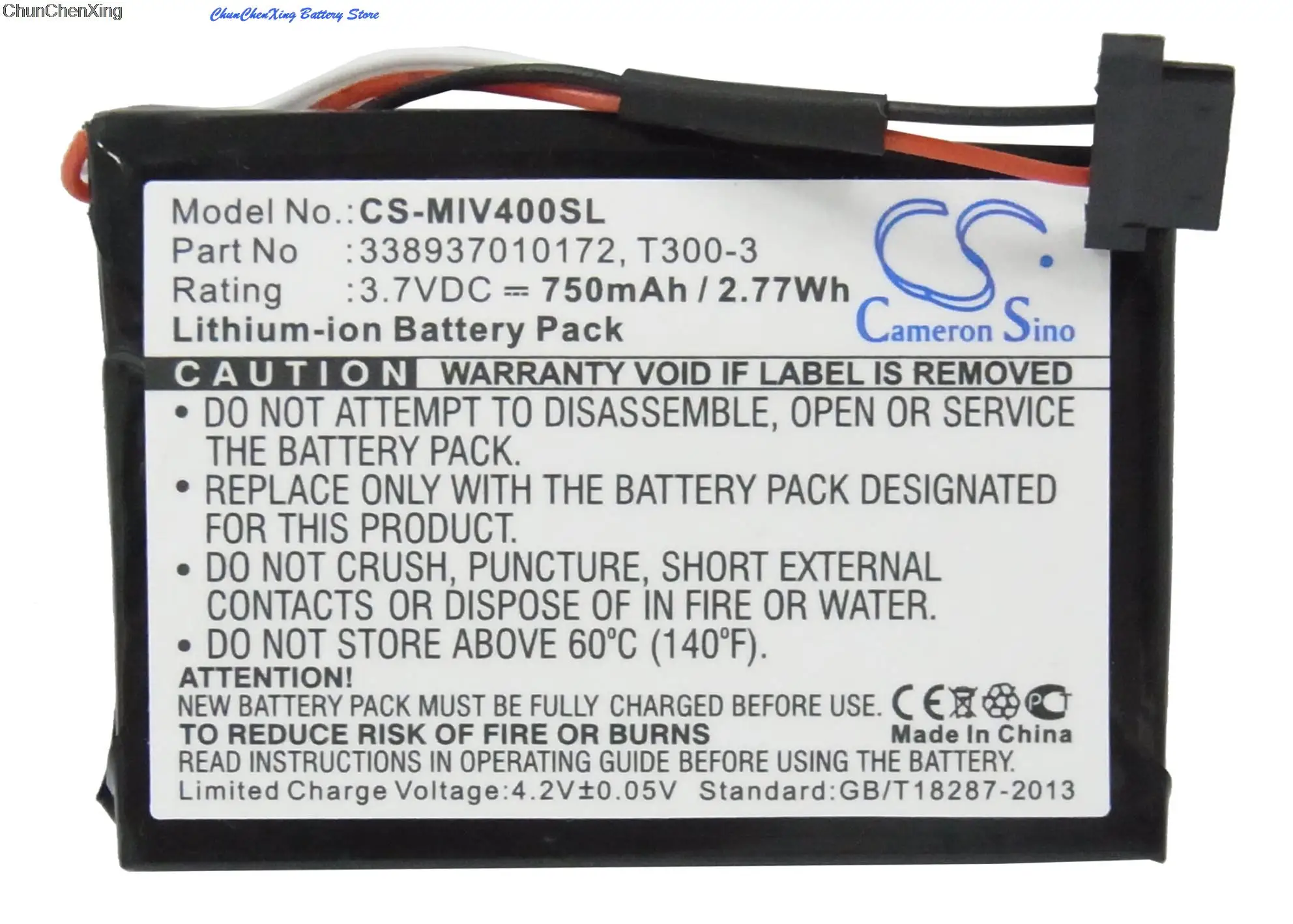 Batteria 750Mah Per Mitac Mio Moov 400, Mio Moov 405