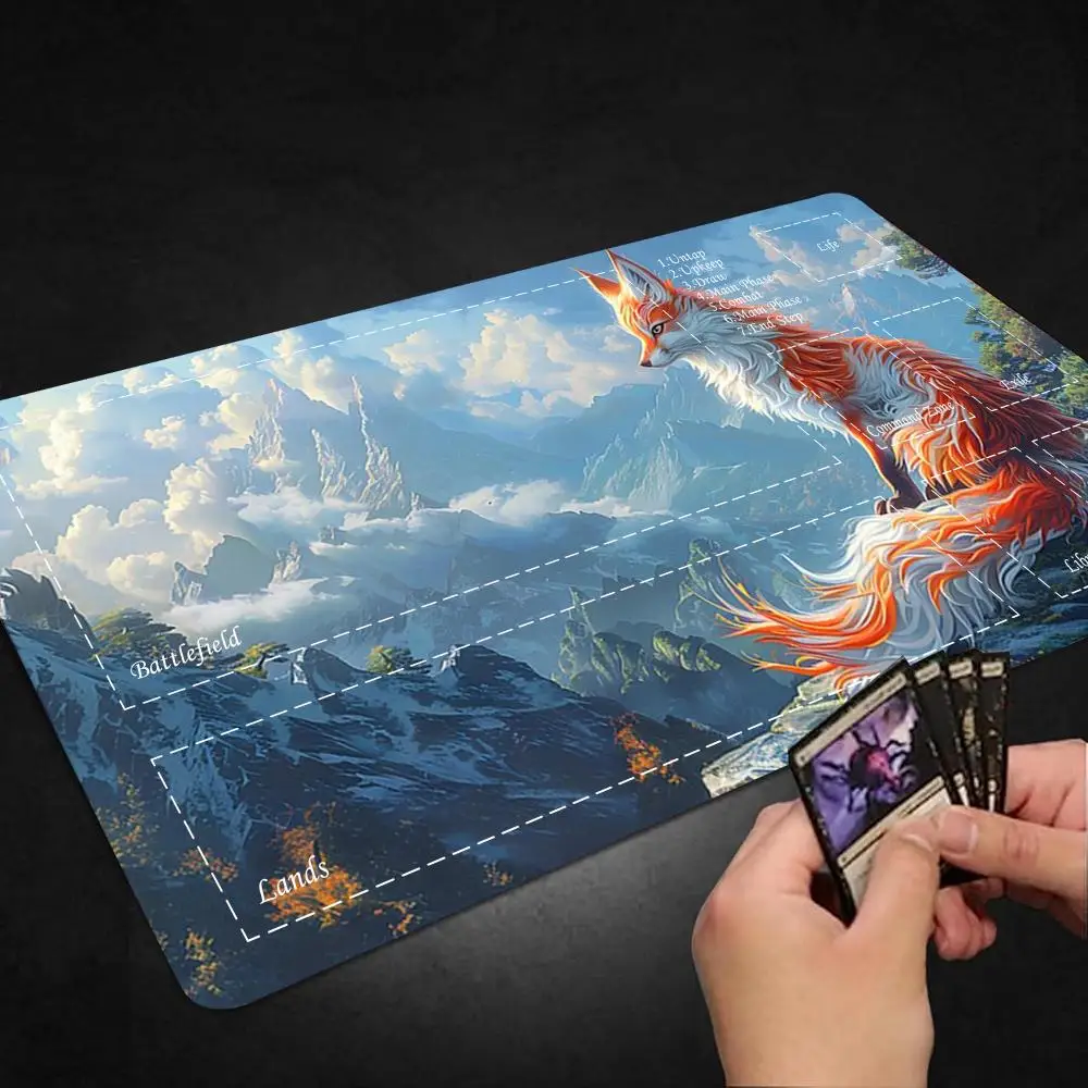 MTG Playmat 24x14 Inches - Non-Slip Gaming Mat With Storage Bag, Card Game & Mousepad Desk Mat