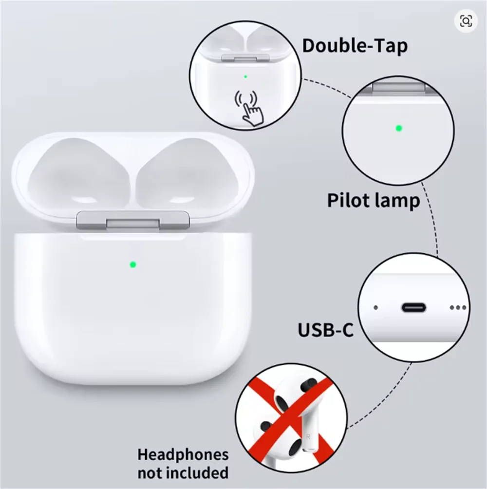 Bluetooth Airpods Charging Case Replacement Apple Airpod Charging