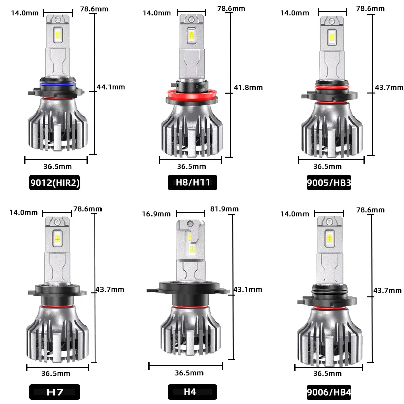 FX5 110W H7 H4 Led Headlight bulb 7035 Chip H1 H11 HB3 9005 HB4 9006 Turbo Lamp Led Light Kit for Car 12V