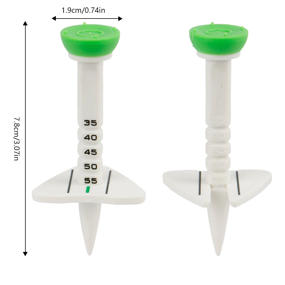 4pcs Golf Limited Tees Sets, Including 4pcs Golf Tees, Limited Card Slot Ball Position Markers, Plastic Anti-slip Golf Tees 4