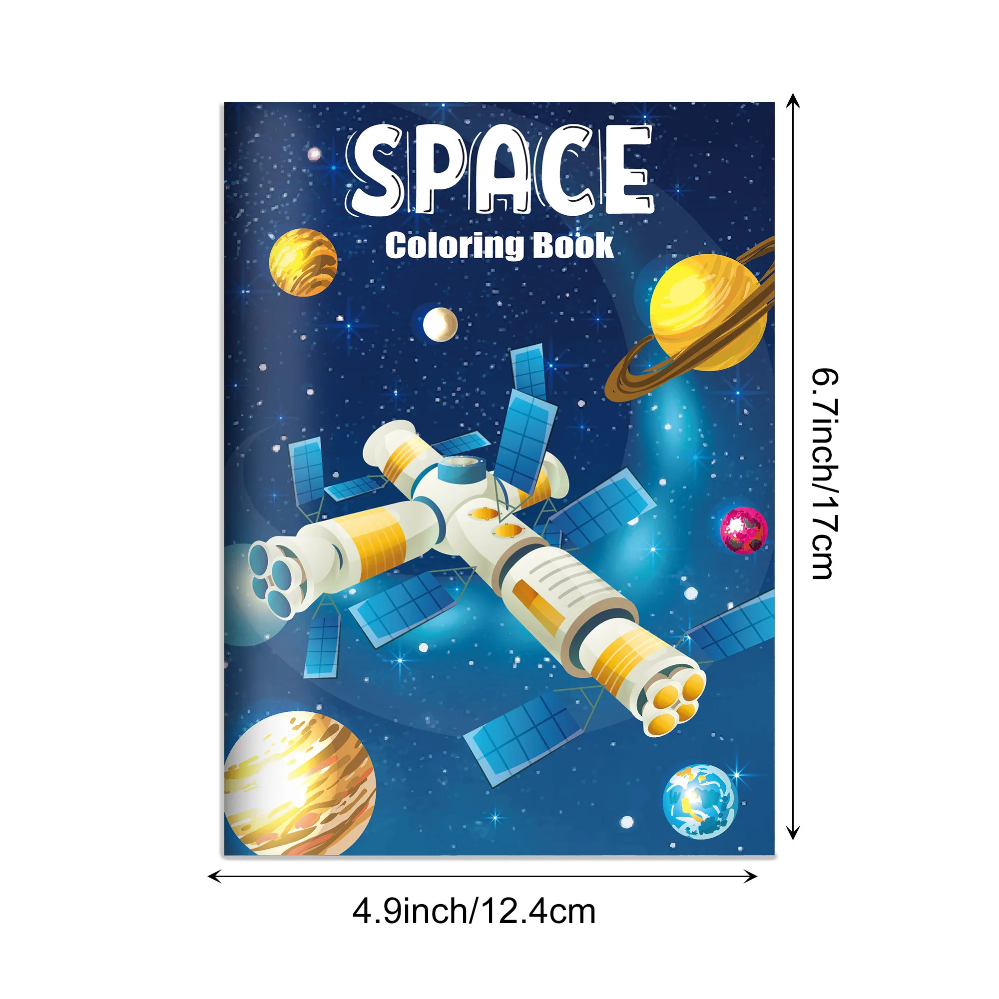 12 Stück Mini-Malbücher mit Weltraum-Thema Graffiti Astronaut Rakete Malbuch Geburtstagsparty Geschenke Zeichenbuch – Detail 9