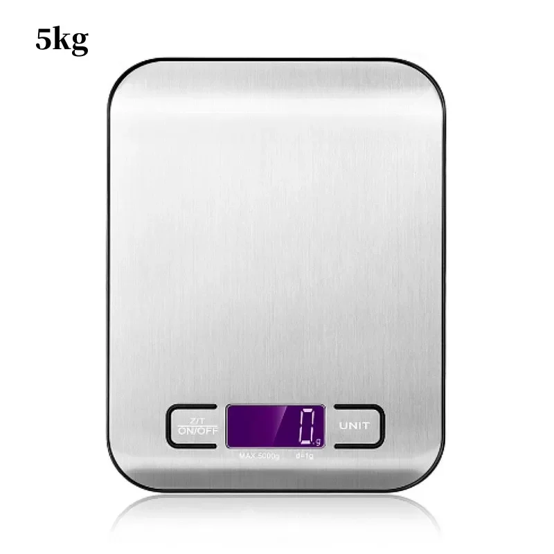 High-Precision LED Display Digital Kitchen Scale with Timer
