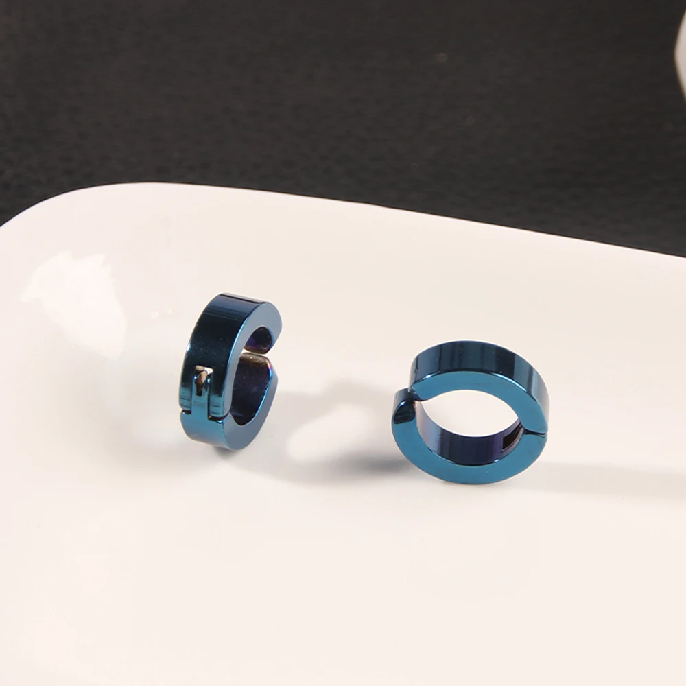 The Case Study of Vanitas Stud Earrings Anime Vanita Same Blue Ear Bone Clip For Men Stainless Steel Jewelry Cosplay Custom ear clip earrings clip earrings ear clip stud earrings ear accessories