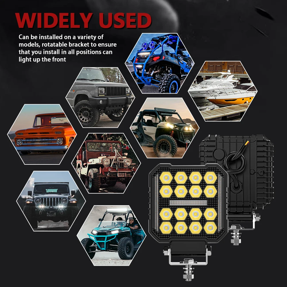 4" Work LED Headlight Light Auto Fog Light Led Light Bar Round Fog Light for Mot