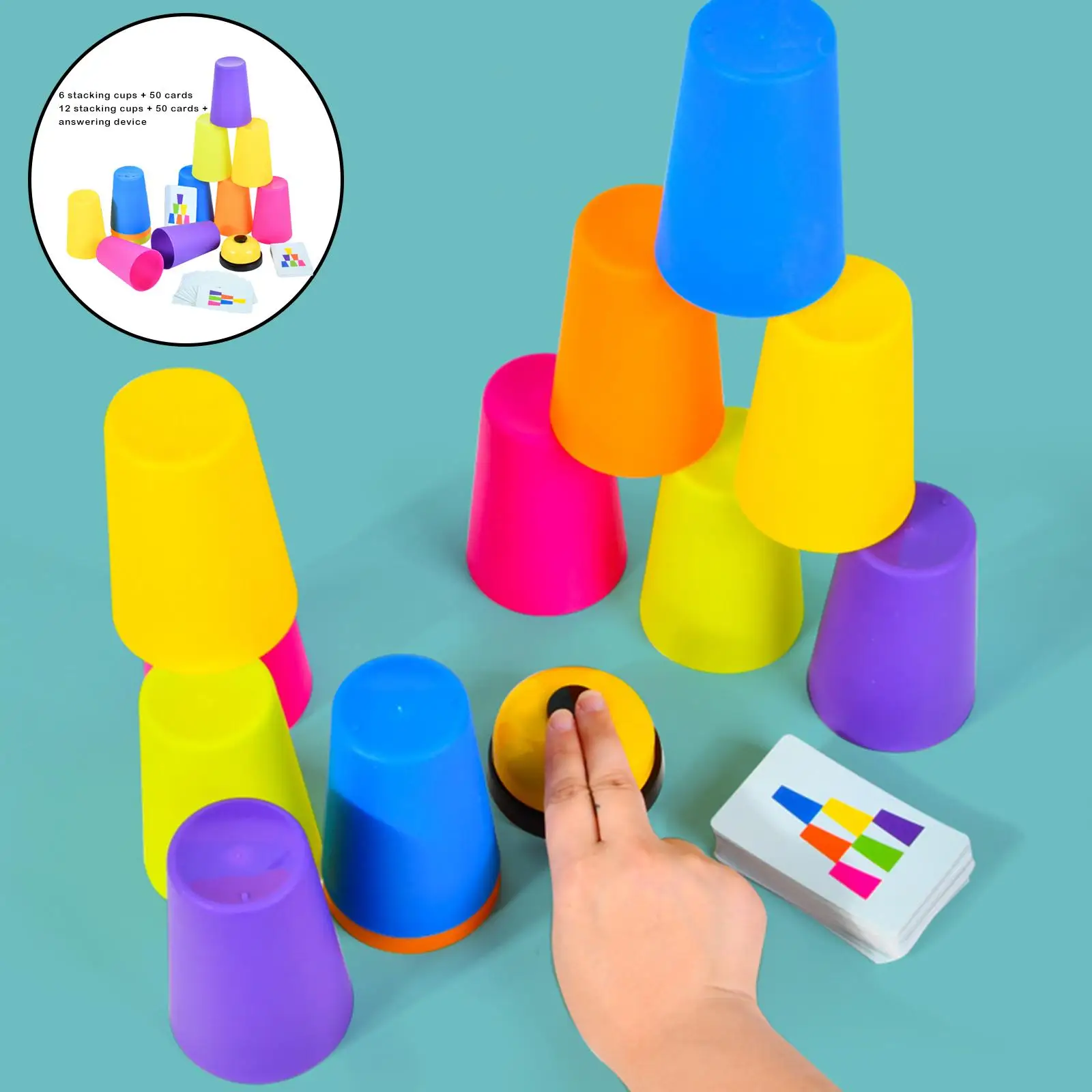 Baby Stacking Toy Educational Baby Toys Interaction for Boy for Teens Adults