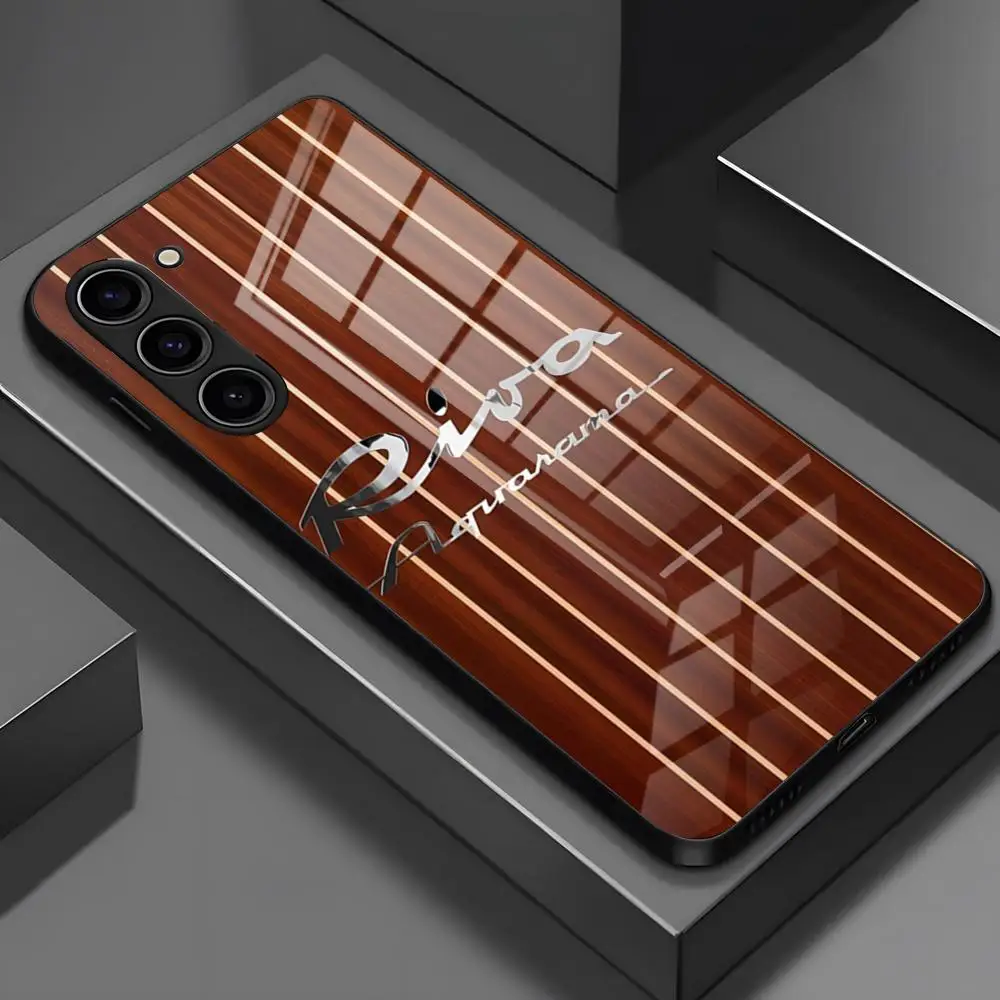 Luxurious R-RIVA Yacht Brand Glass Phone Case