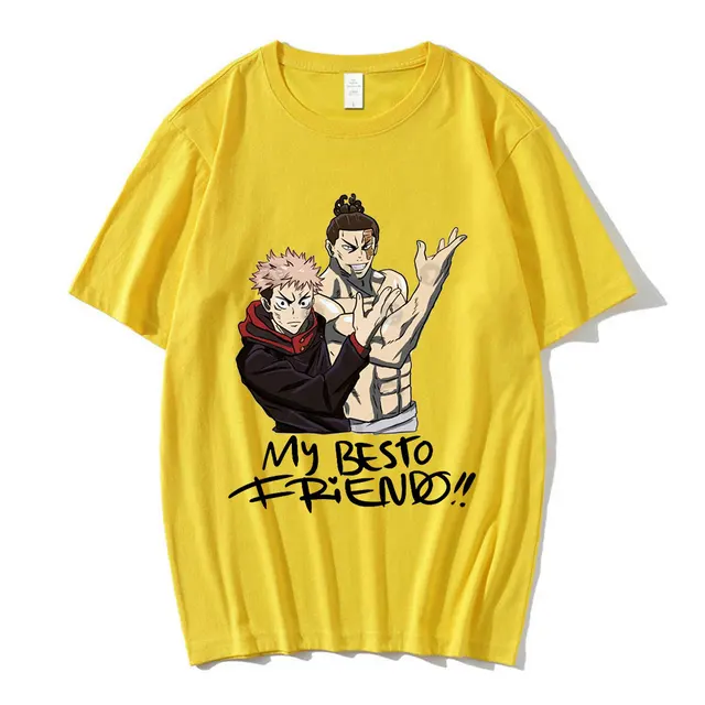 Jujutsu Kaisen Besto Frendo Print T Shirt  High Quality Anime Tshirt –  OTAKUSTORE