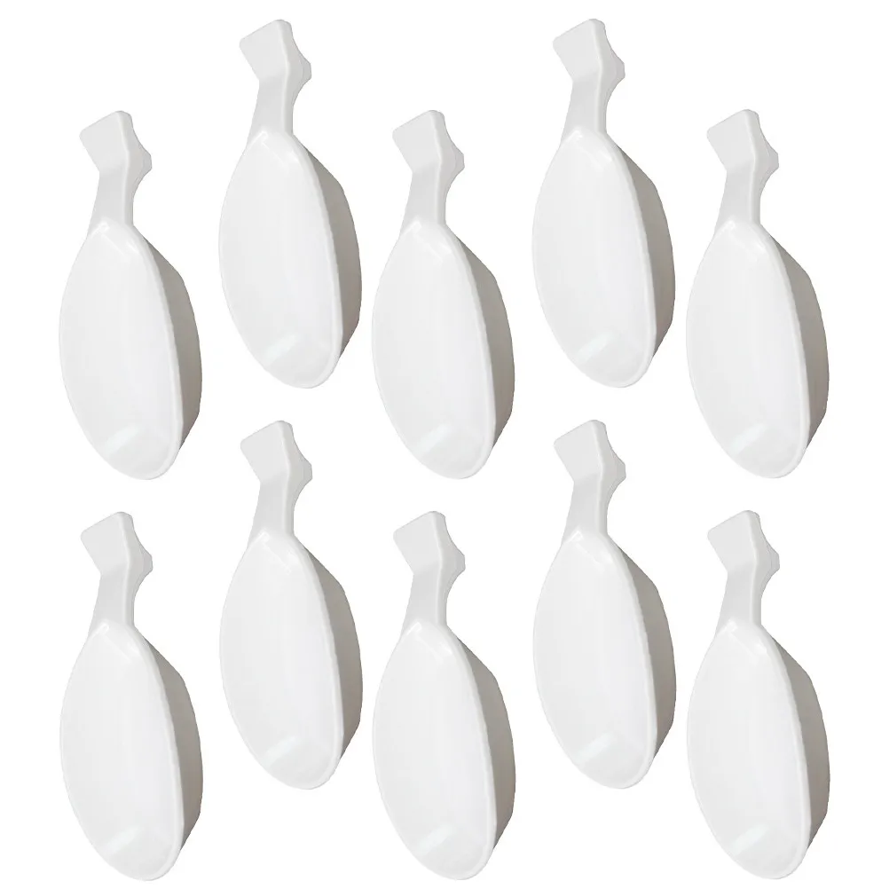 30Pcs 플라스틱 잉크 접시 크리 에이 티브 서예 잉크 브러시 트레이 다목적 브러시 세척 워터 플레이트 서예