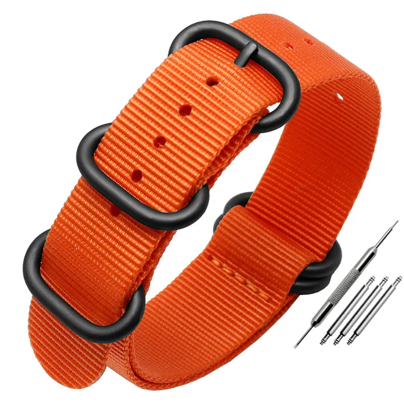 Durable Waterproof Nylon Watch Strap for Army Sport Watch - Multiple Sizes Available