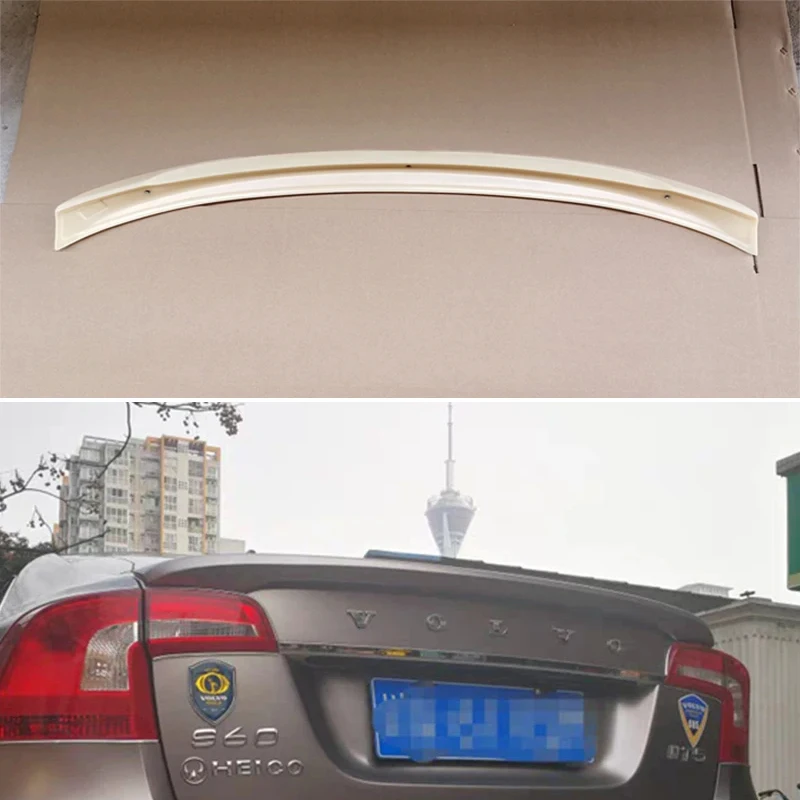 

For Volvo S60 2011-2019 Year Spoiler ABS Plastic Rear Trunk Wing Car Body Kit Accessories