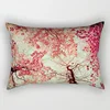 Red Maple Leaf Tropical Plants Flowers Leaves Pillow Covers High Quality Short Plush Velvet Rectangle  Pillow Cases Four Sizes 2