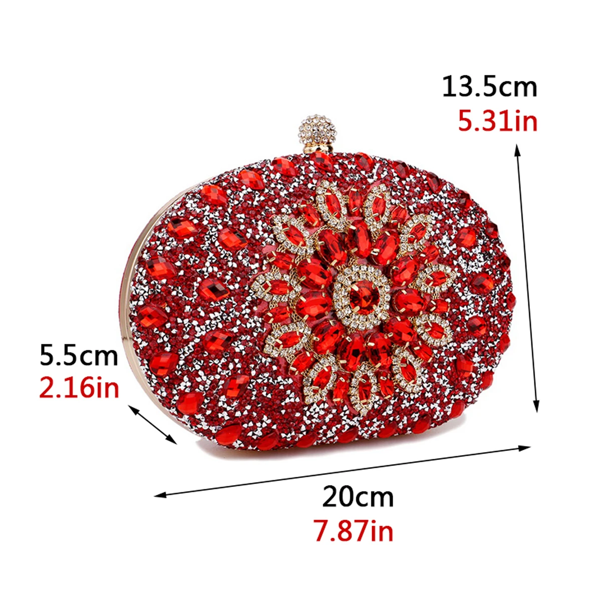 Luxury Crystal Clutch Evening Bag for Women Wedding Party