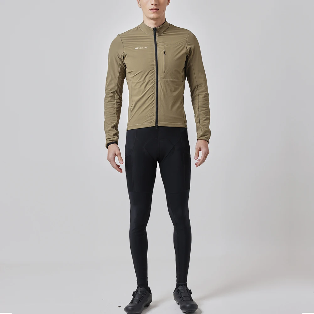 BCBE Winter Cycling Jacket Men Thermal Fleece Cycling jacket Long Sleeve Windproof Waterproof Warm Bicycle Jersey MTB Bike Coat