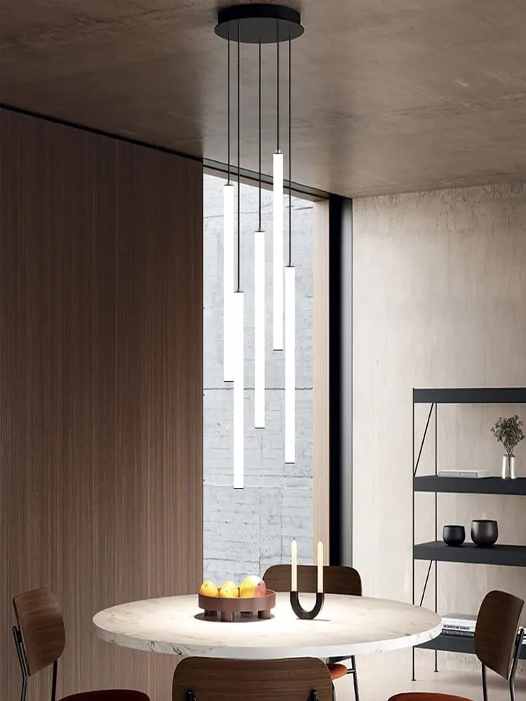 Modern LED Living Room Pendant Lighting Spiral Staircase Indoor Lamp Kitchen Home Decoration Nordic Luxury Ceiling Chandelier 6