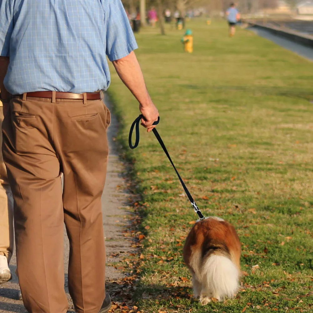 Adjustable Dog Leash for Halti Training, Lead Belt, Hand-Free, Double Ended Police Style for Puppy Walking and Running, 2M, 6ft 3