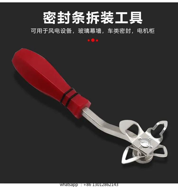 4 in 1 고무 입 드라이버 3 포트 삽입 스트립 씰링 스트립 고무 스트립 코어 피어싱 도구