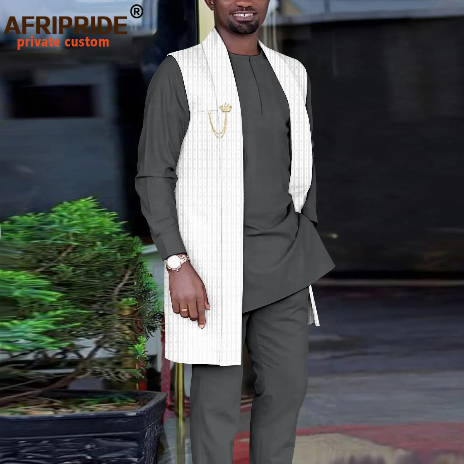 African Clothing for Men Print Jacket Dshiki Shirts and